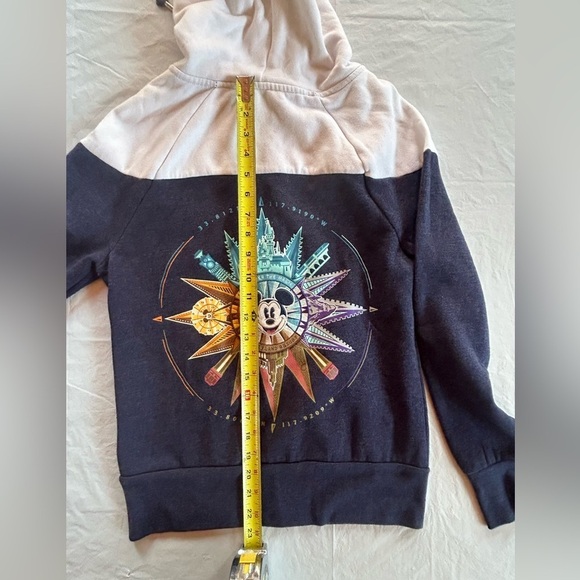 Mickey Mouse Disney Park Compass Full Zip Hoodie Adult Sz XS Embroidered - Picture 9 of 9